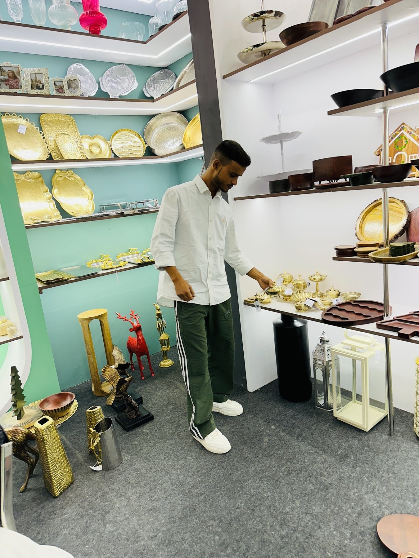 A closer look at the collection — Zahid Exports exhibition display